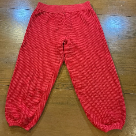 FP Beach Free People Hailee Knit Jogger Pants Red S - Picture 2 of 7